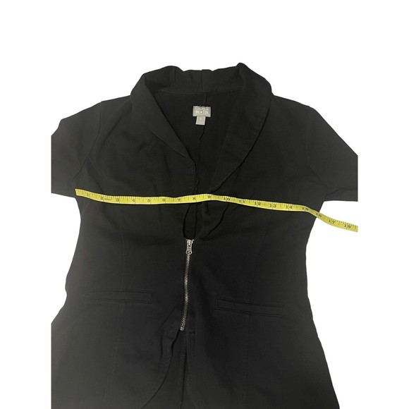 Converse One Star Women's Black Zip Front Blazer Size Small Jacket Coat - Picture 5 of 13